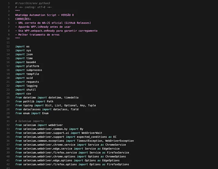 Decoded header comment identifying the script version