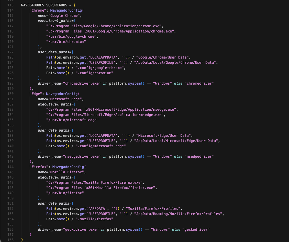 Supported browsers: Chrome, Edge, Firefox